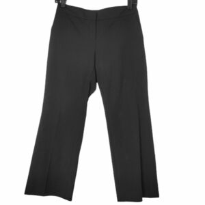 Lafayette New York 148 Women's Manhattan Classic Black Cotton Blend Trouser Pant